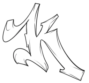 graffiti_letter_K
