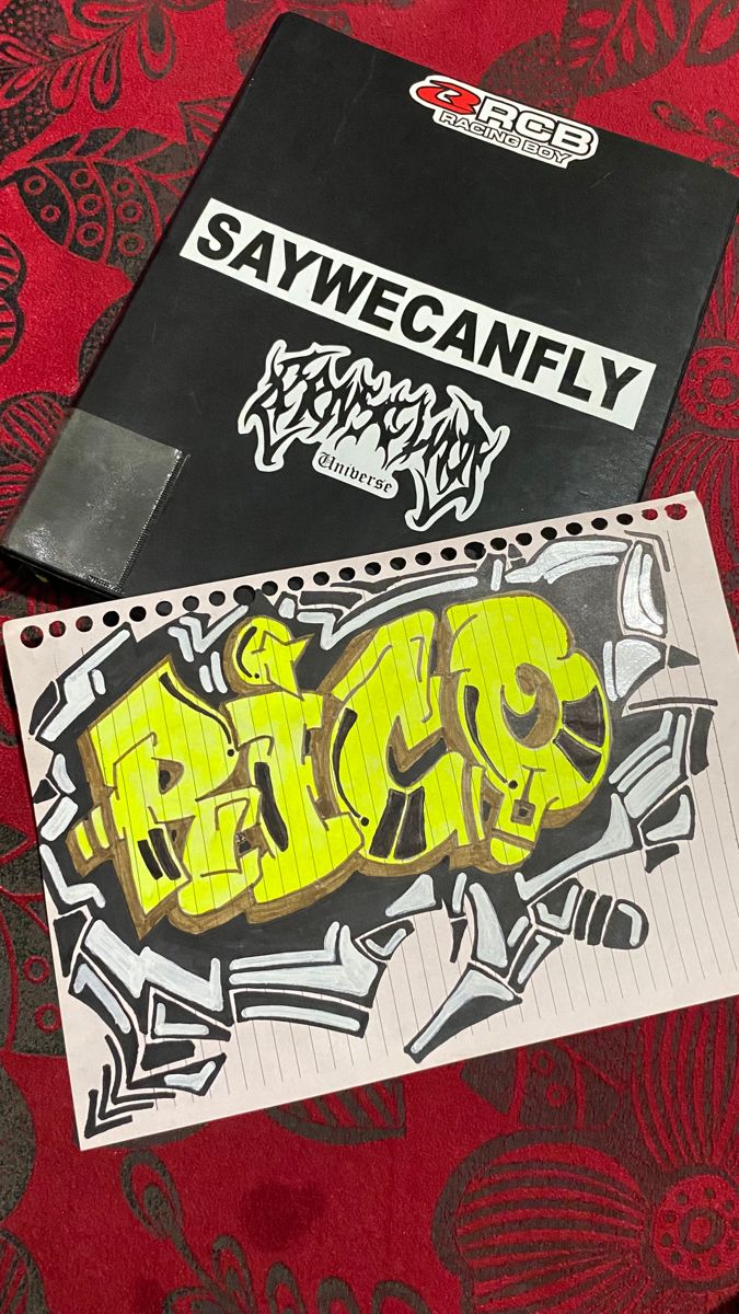 An example of a graffiti black book.